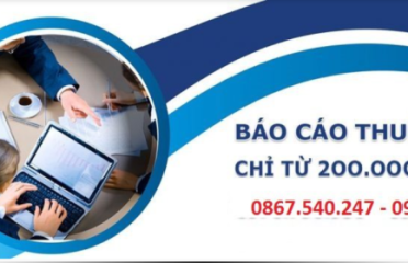 Báo Cáo Thuế Giá Rẻ