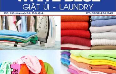 White Blue Laundry & Ship. Giặt ủi, giặt hấp, vệ sinh giày, giặt gấu bông, topper, thảm