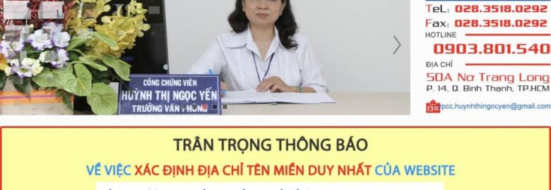 Văn Phòng Công Chứng Huỳnh Thị Ngọc Yến