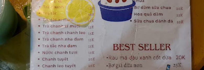 Tiệm trà chanh, sinh tố, nước ép, đồ ăn vặt