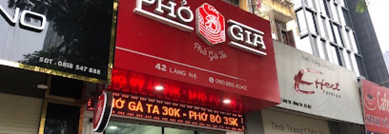 Phở Gia – Phở gà ta ngon sạch – 42 phố Láng Hạ, quận Đống Đa, Hà Nội