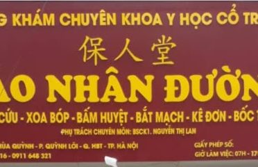 Phòng Khám CK Y Học Cổ Truyền Bảo Nhân Đường