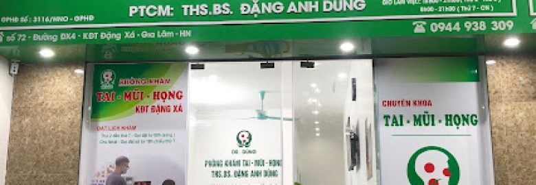 Phòng Khám Tai Mũi Họng – Ths Bs Đặng Anh Dũng