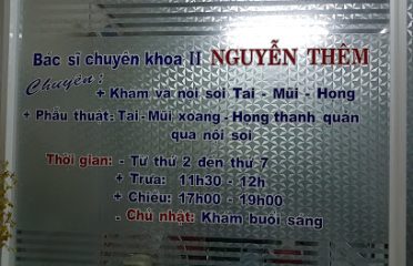 Phòng Khám Tai Mũi Họng – Bs Nguyễn Thêm